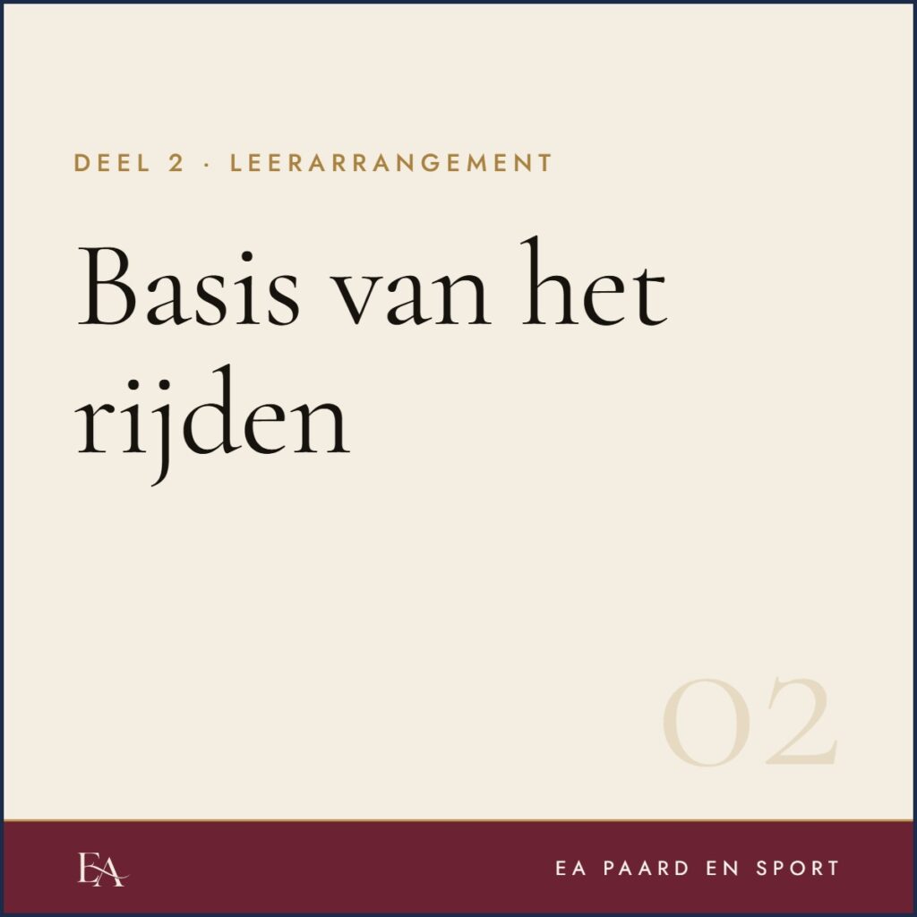 Basis van het rijden — EA Paard en Sport