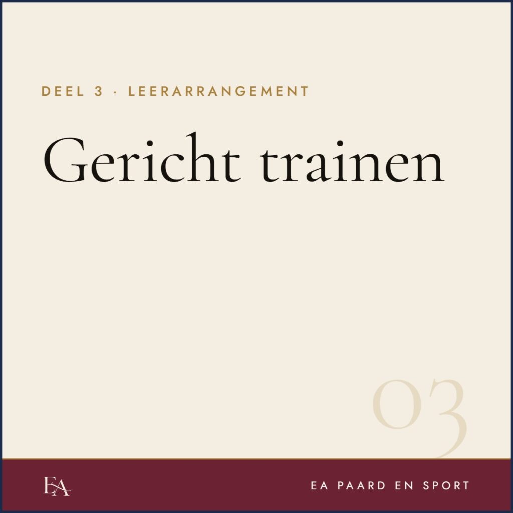 Gericht trainen — EA Paard en Sport